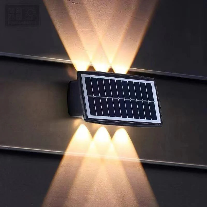 Solar LED RGB Wall Light IP65 waterproof