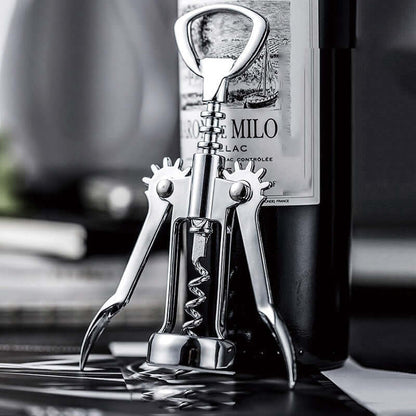 Stainless Steel Wing Corkscrew Bottle Opener